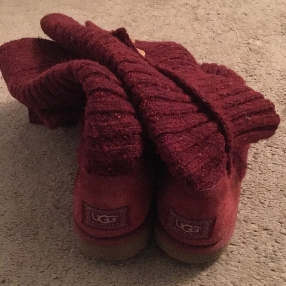 Ugg boots red slouchy Women’s size 9